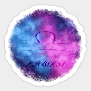 Libra Zodiac Sticker